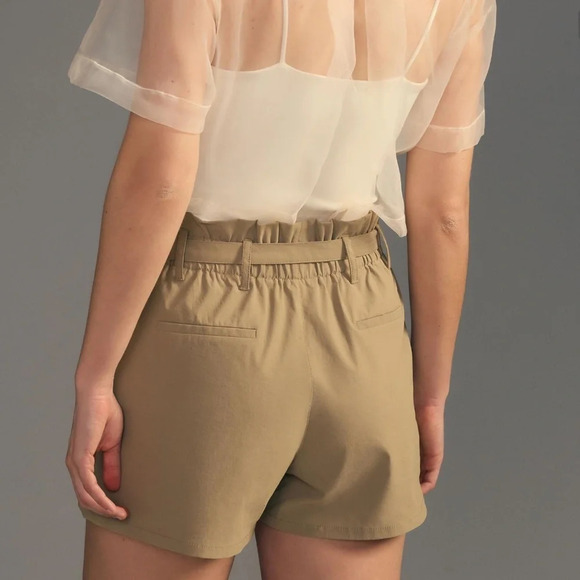 NWT Anthropologie Avec Filles Olive Paperboy Shorts Large - Picture 2 of 6